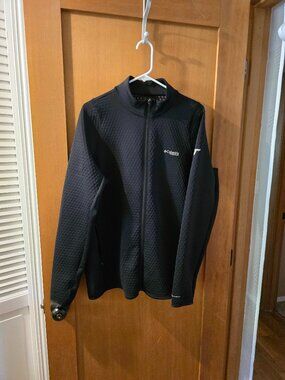 Columbia Titanium Crystal Leaf Omni-Heat Helix Full Zip Jacket Black